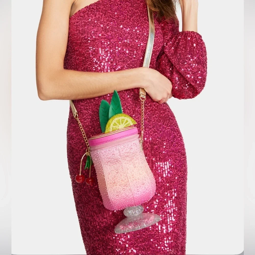 NWT Betsey Johnson KITSCH 5 O'CLOCK SOMEWHERE bag! Beautiful & Fun 🍹